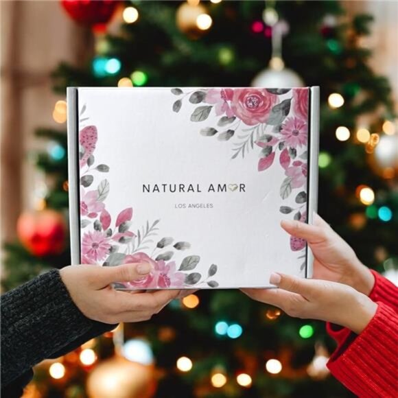 Natural Amor Christmas Spa Gifts for Women and Men,6 pcs Self Care Box - Picture 6 of 7